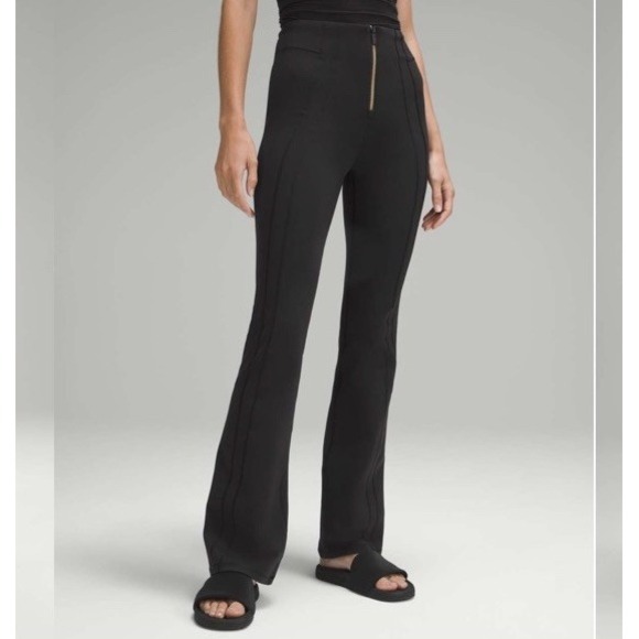 lululemon athletica Pants - NEW Lululemon Define Zip-Front High-Rise Flared Pant Size 10‎ Black $128